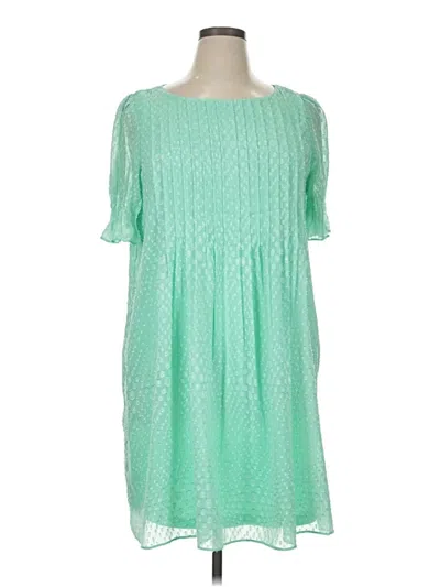 Pre-owned Dkny Casual Dress In Green