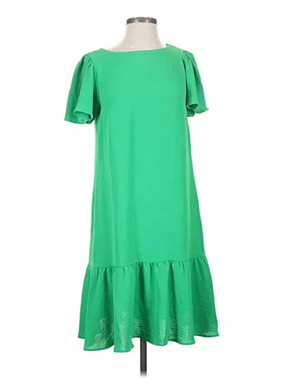 Pre-owned Dkny Casual Dress In Green
