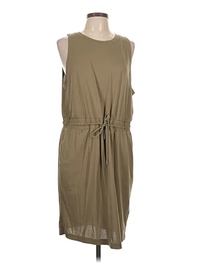 Pre-owned Dkny Casual Dress In Green
