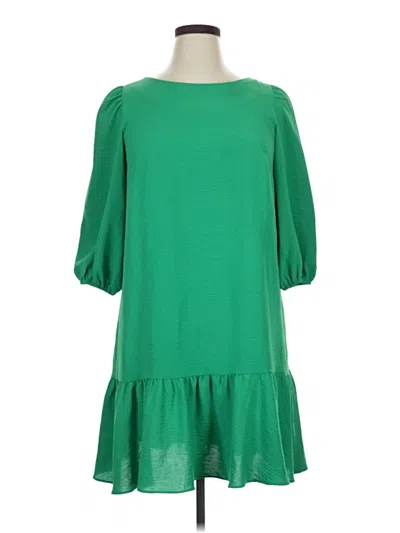 Pre-owned Dkny Casual Dress In Green