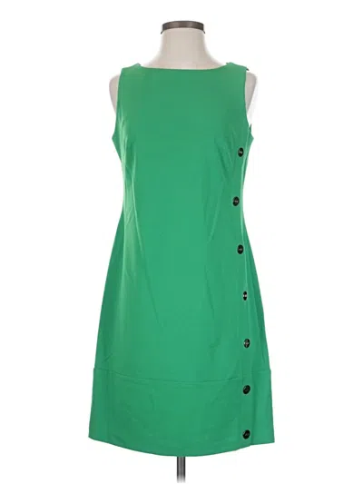 Pre-owned Dkny Casual Dress In Green