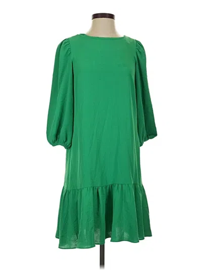 Pre-owned Dkny Casual Dress In Green