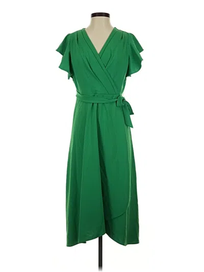Pre-owned Dkny Casual Dress In Green