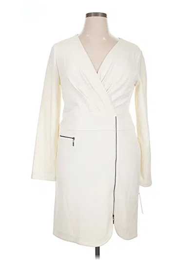 Pre-owned Dkny Casual Dress In Ivory