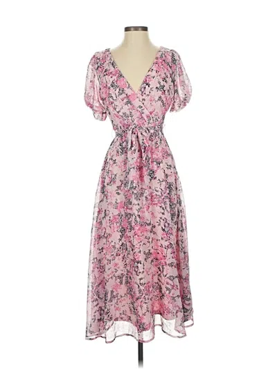 Pre-owned Dkny Casual Dress In Pink