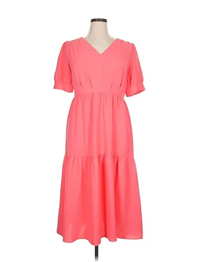 Pre-owned Dkny Casual Dress In Pink