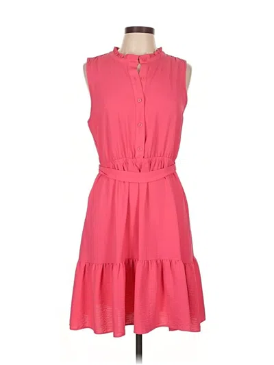 Pre-owned Dkny Casual Dress In Pink