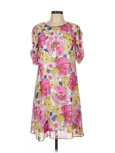 Pre-owned Dkny Casual Dress In Pink