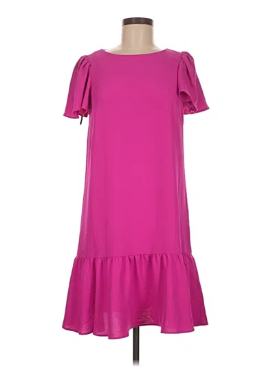 Pre-owned Dkny Casual Dress In Pink