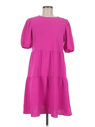 Pre-owned Dkny Casual Dress In Pink