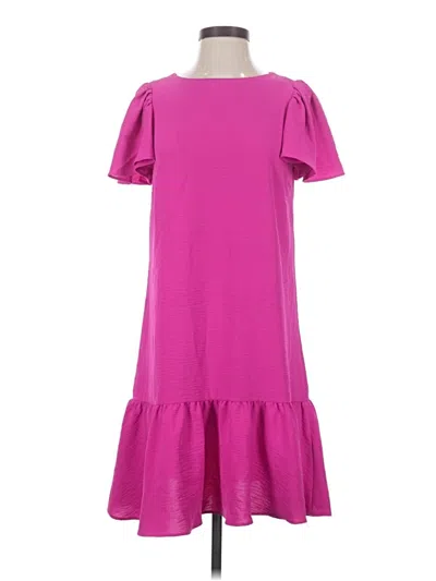 Pre-owned Dkny Casual Dress In Pink