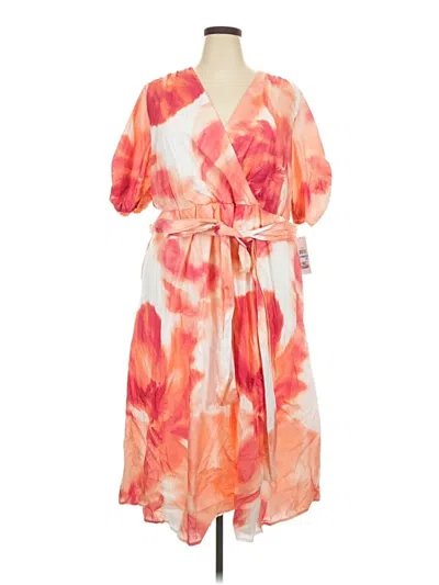 Pre-owned Dkny Casual Dress In Pink