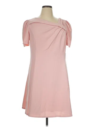 Pre-owned Dkny Casual Dress In Pink