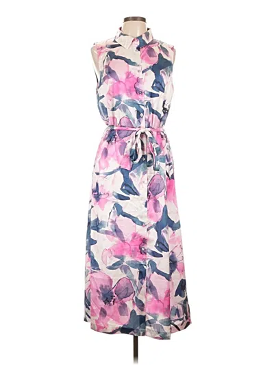 Pre-owned Dkny Casual Dress In Pink