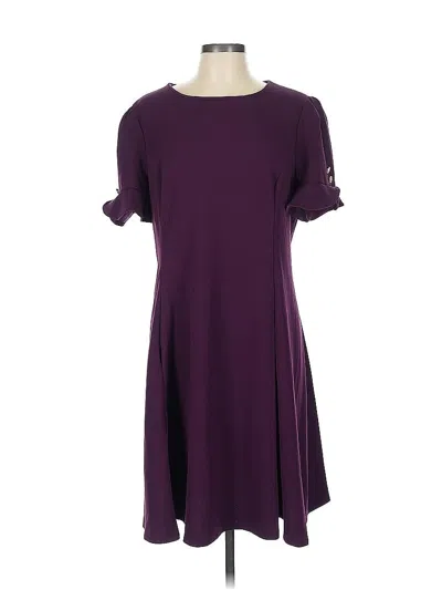Pre-owned Dkny Casual Dress In Purple