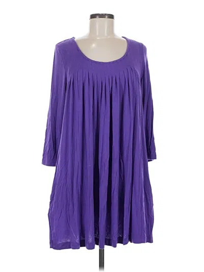 Pre-owned Dkny Casual Dress In Purple
