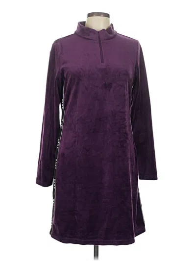 Pre-owned Dkny Casual Dress In Purple