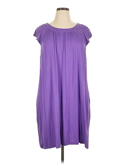 Pre-owned Dkny Casual Dress In Purple