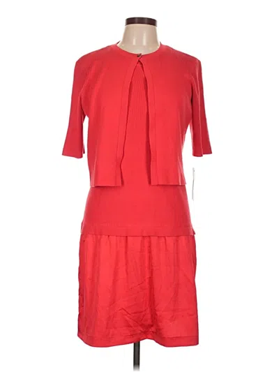 Pre-owned Dkny Casual Dress In Red