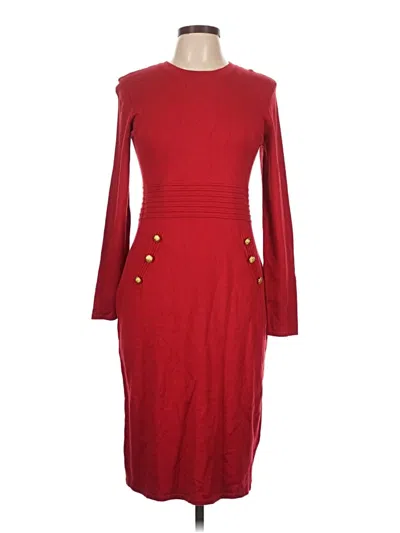 Pre-owned Dkny Casual Dress In Red