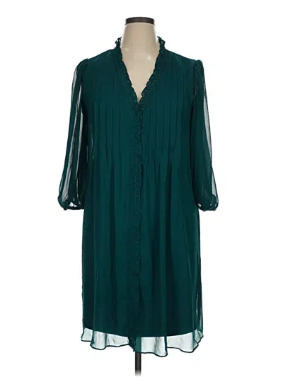 Pre-owned Dkny Casual Dress In Teal