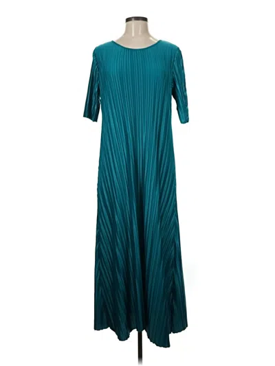 Pre-owned Dkny Casual Dress In Teal