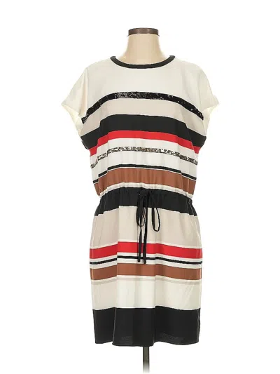 Pre-owned Dkny Casual Dress In White