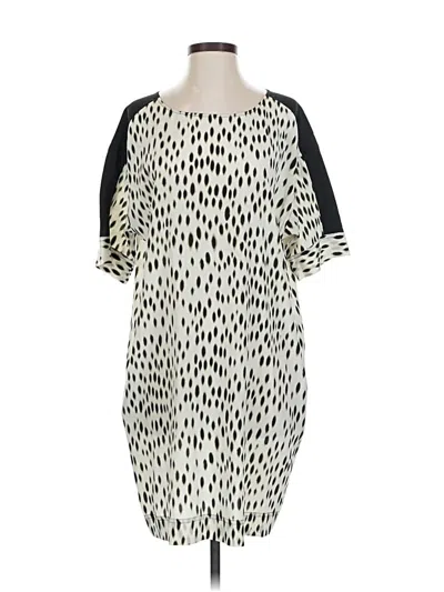 Pre-owned Dkny Casual Dress In White