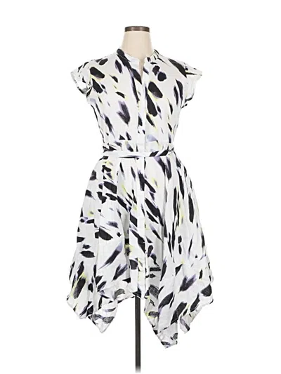 Pre-owned Dkny Casual Dress In White
