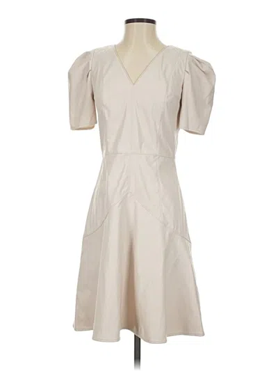 Pre-owned Dkny Casual Dress In White