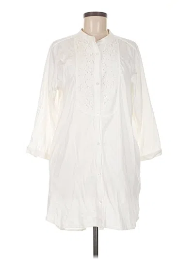 Pre-owned Dkny Casual Dress In White