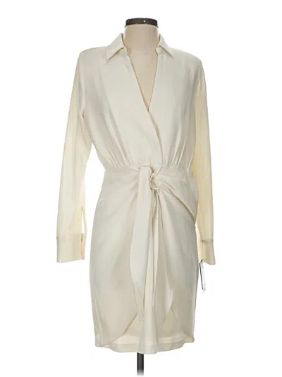 Pre-owned Dkny Casual Dress In White