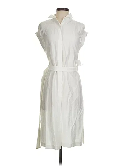 Pre-owned Dkny Casual Dress In White