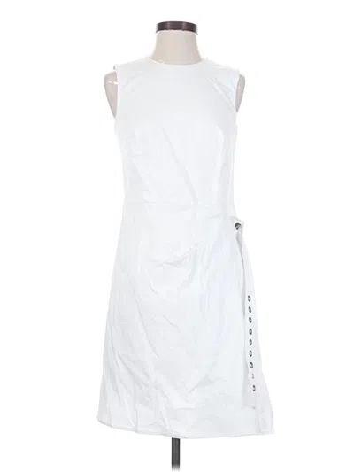 Pre-owned Dkny Casual Dress In White