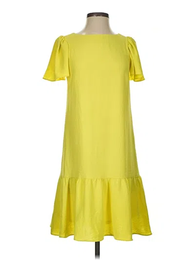 Pre-owned Dkny Casual Dress In Yellow