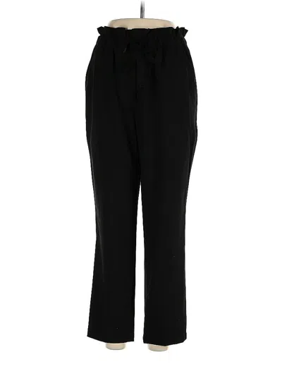 Pre-owned Dkny Casual Pants In Black