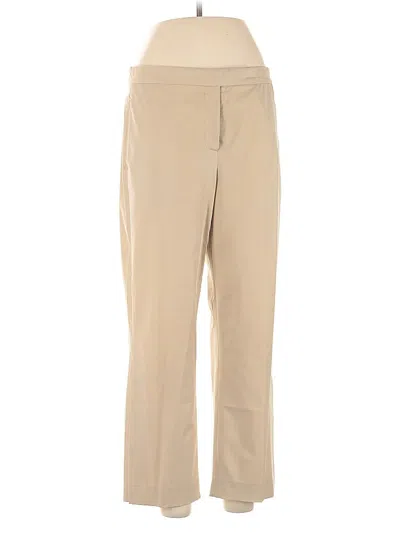 Pre-owned Dkny Casual Pants In Brown