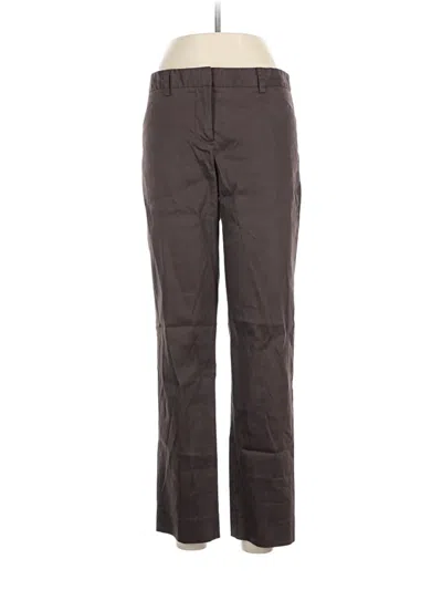 Pre-owned Dkny Casual Pants In Brown