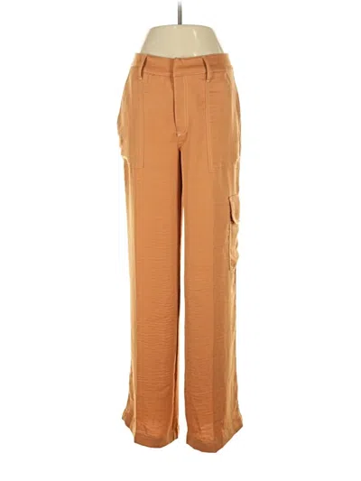 Pre-owned Dkny Casual Pants In Brown