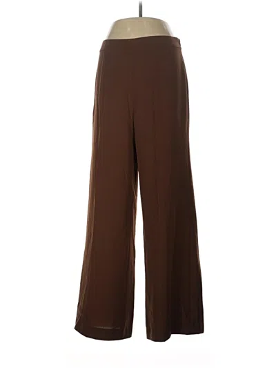 Pre-owned Dkny Casual Pants In Brown