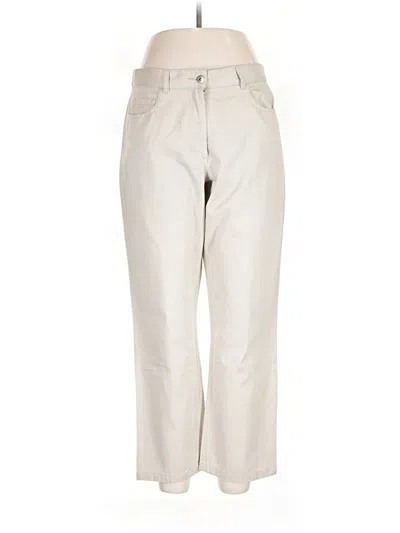 Pre-owned Dkny Casual Pants In Brown