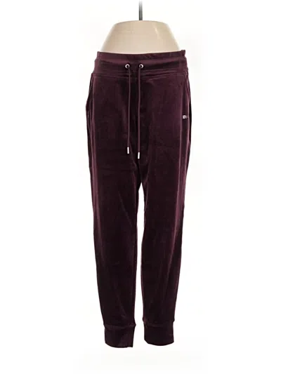 Pre-owned Dkny Casual Pants In Burgundy