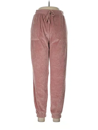 Pre-owned Dkny Casual Pants In Burgundy