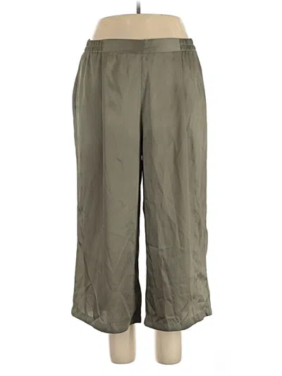 Pre-owned Dkny Casual Pants In Green