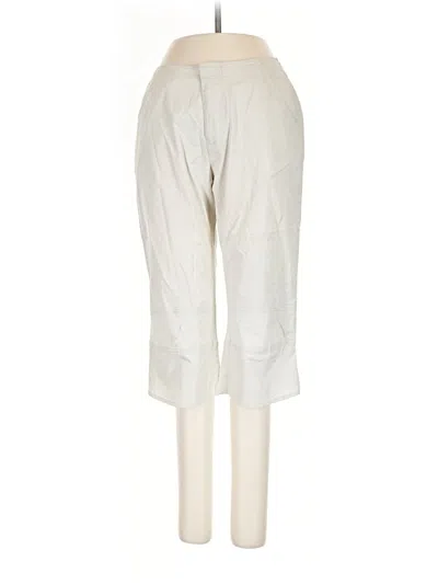 Pre-owned Dkny Casual Pants In Ivory