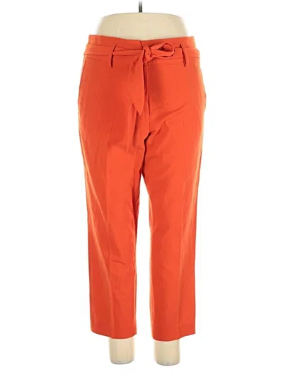 Pre-owned Dkny Casual Pants In Orange