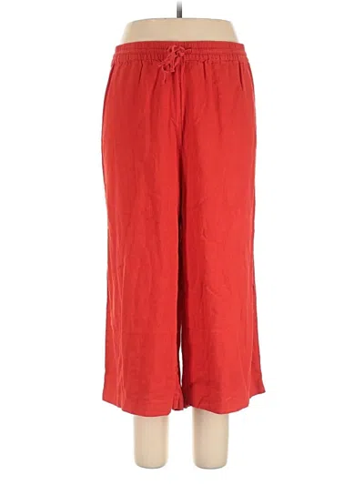 Pre-owned Dkny Casual Pants In Red