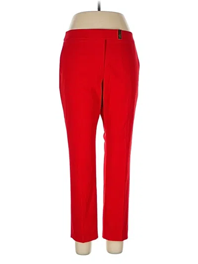 Pre-owned Dkny Casual Pants In Red