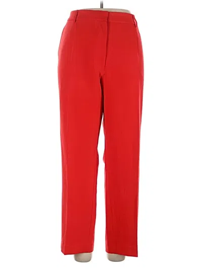 Pre-owned Dkny Casual Pants In Red