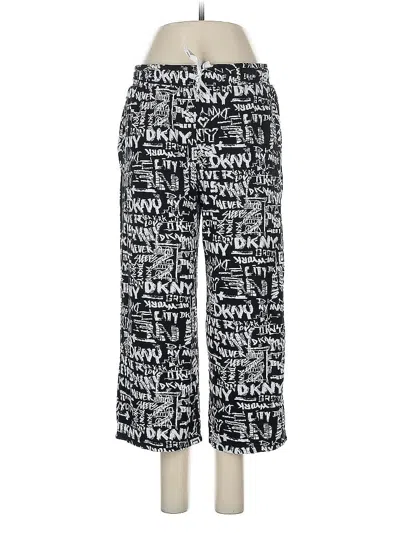 Pre-owned Dkny Casual Pants In Silver